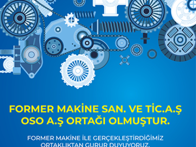 Yeni Ortağımız Former Makine San. ve Tic. A.Ş.
